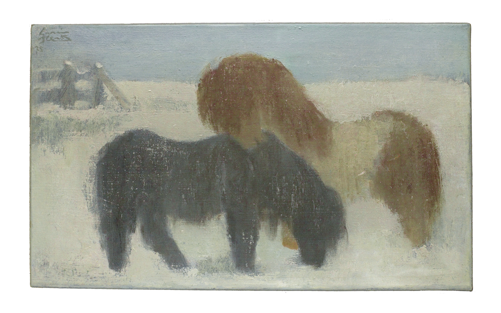 Harrie Sterk - Pony's in de sneeuw